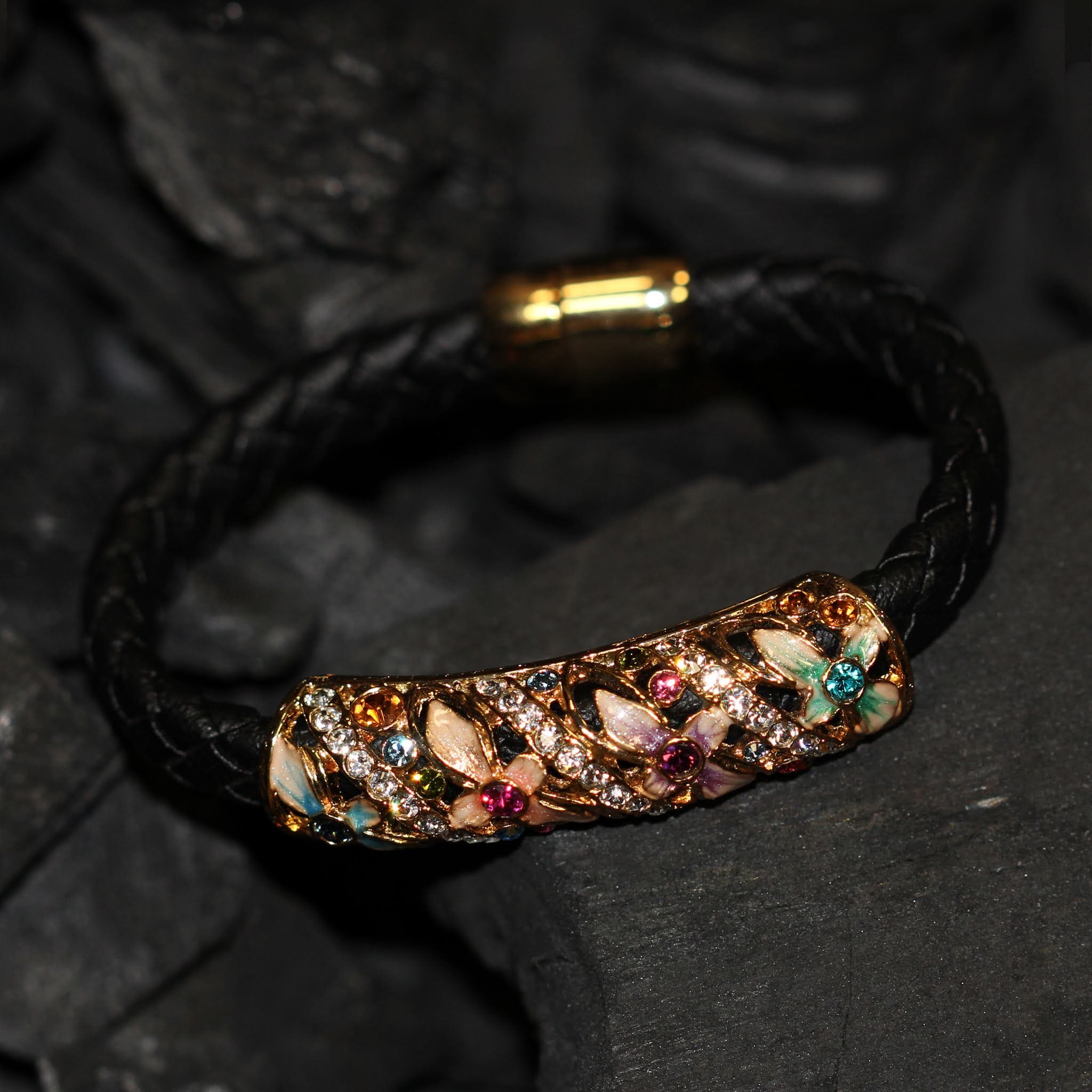Bracelet- Leather love - Black