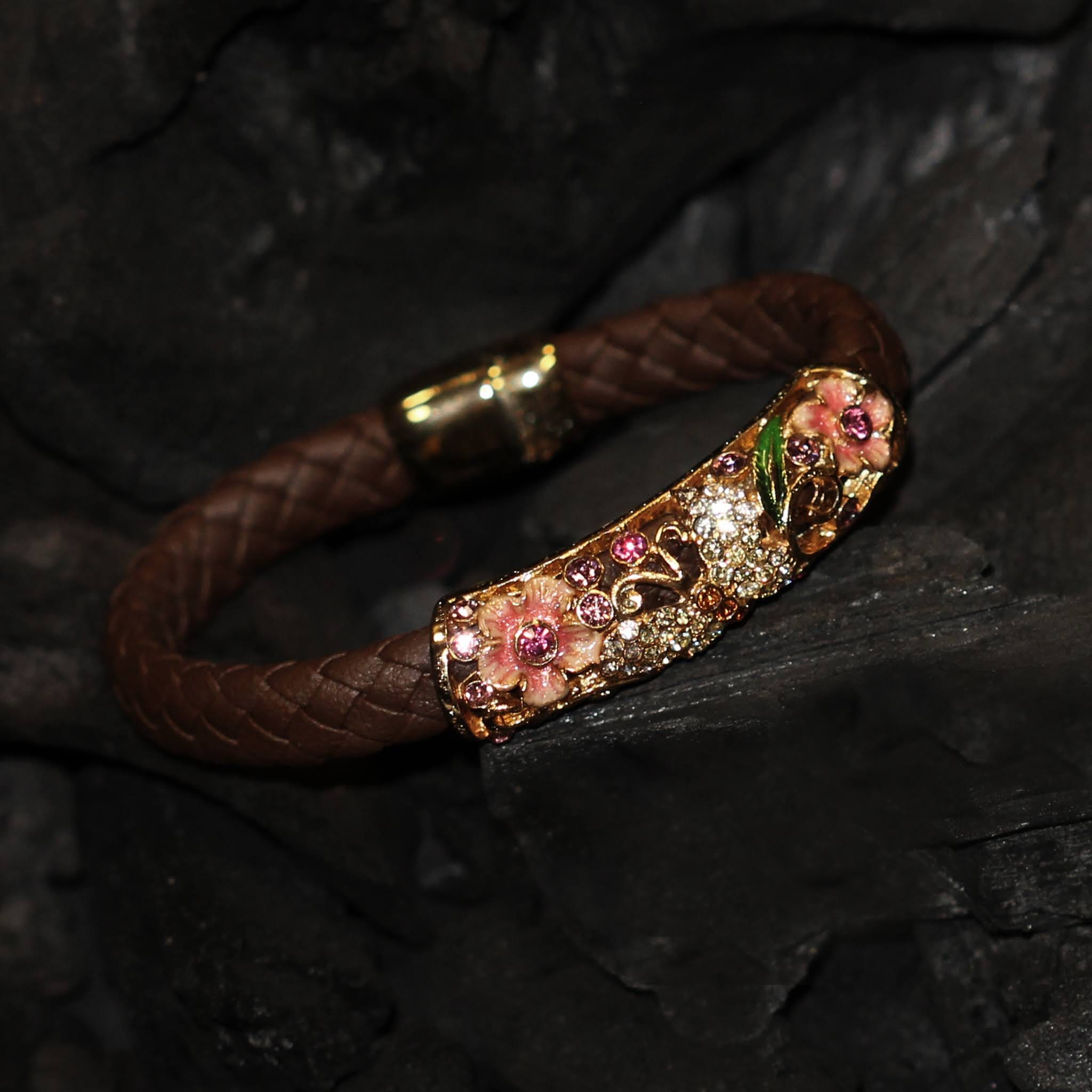Bracelet - Leather love- brown