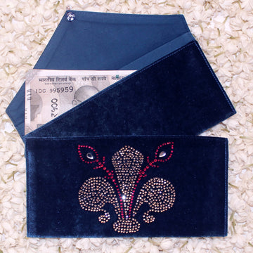 Swarovski 'Money envelope pouch- damask (Set of 10) - CrystalCraftWorld