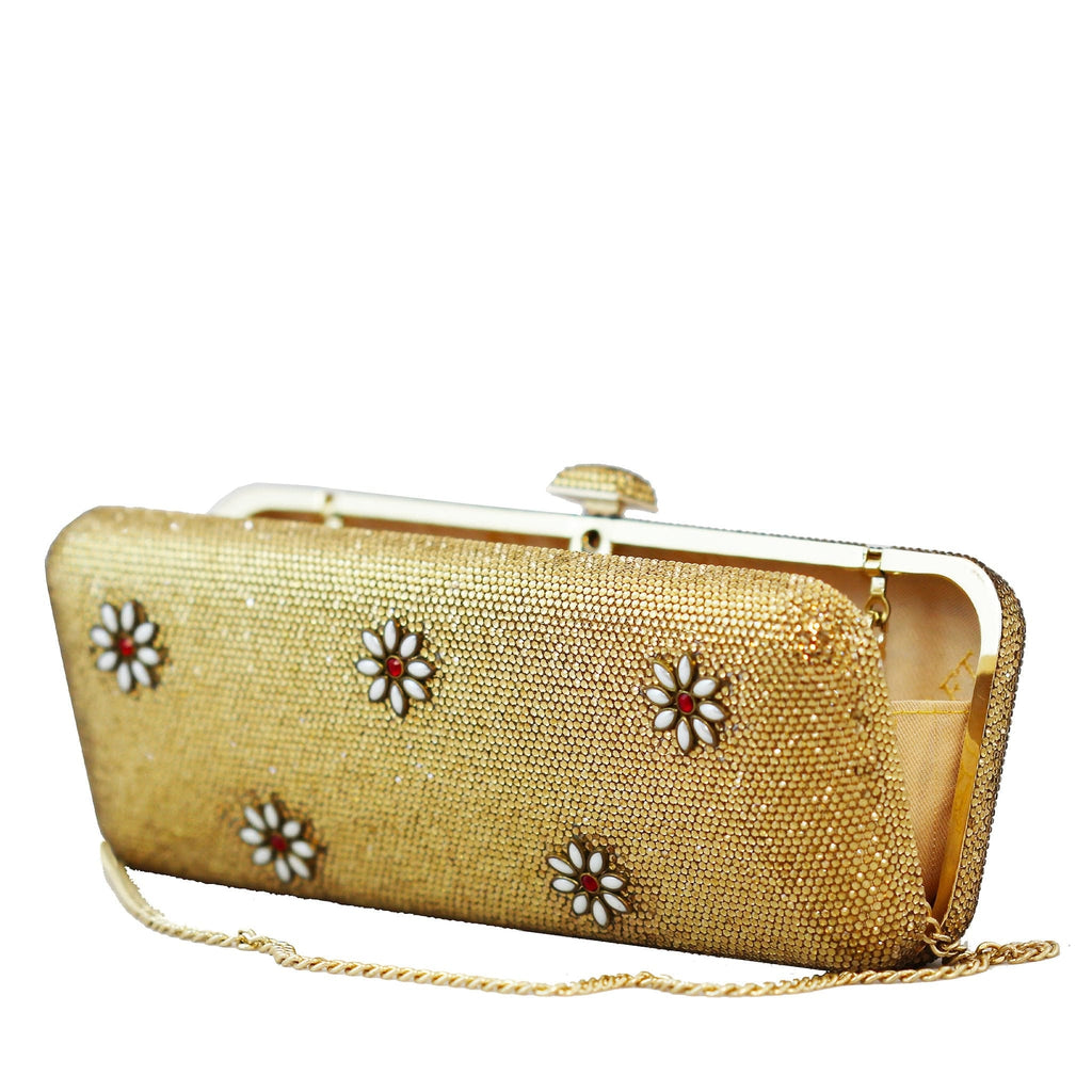 Touch Of Gold Crystal Clutch - CrystalCraftWorld